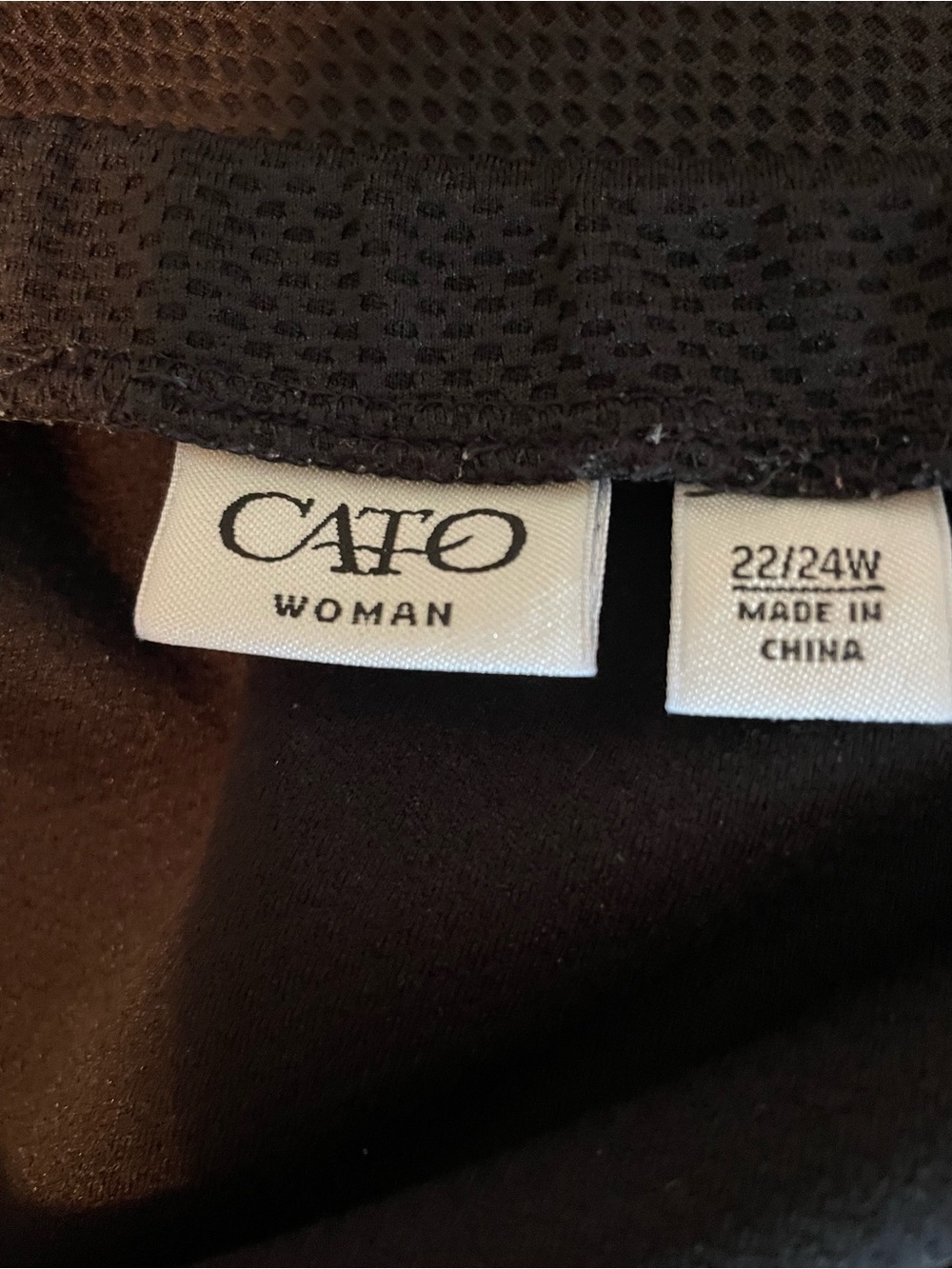 Cato Woman Classic Black Elastic Waist Pencil Skirt - Size 22/24W (Like New) - Picture 3 of 5